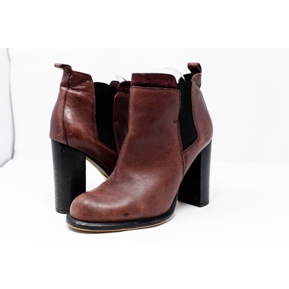 Sam Edelman kenner bootie boots shoes burgundy US 8.5M eu 39.5